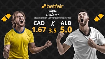 Cádiz CF vs. Albacete Balompié: horario, dónde ver, pronósticos y clasificación