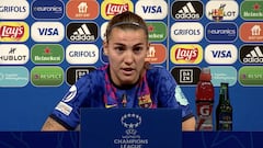 Patri Guijarro: "Nosotras alucinamos con el lleno en el Camp Nou"