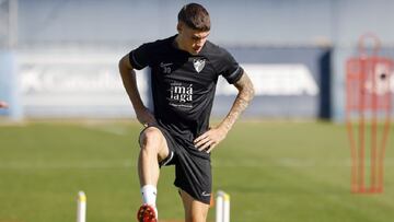 Imagen de Roberto Fernández, jugador del Málaga, cedido al Barcelona B..