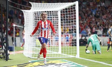 Griezmann anotó el primer gol en el Wanda Metropolitano.