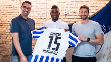 Jhon C&oacute;rdoba, nuevo jugador de Hertha Berl&iacute;n