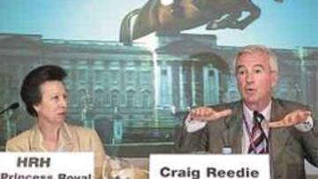 <b>PRESENTACIÓN. </b>La princesa Ana y el presidente del COI inglés.