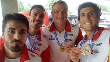 El K4 1.000, primera medalla de oro para España en el Europeo