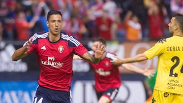 Maikel Mesa en 2016 con Osasuna.