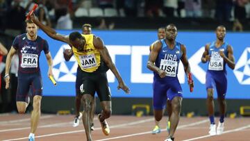 Usain Bolt se despide con una lesión en el 4x100