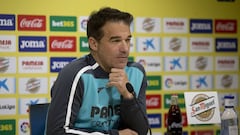 Luis Garc&iacute;a, entrenador del Villarreal, en la previa del partido ante el Athletic.
 