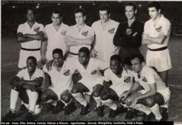 &Eacute;ste es el equipo de Santos de la d&eacute;cada de los &#039;60, con el que Pel&eacute; vino varias veces a Chile.