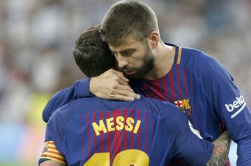 Messi and Piqué.