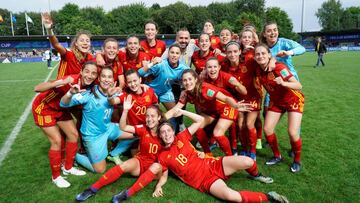 Las jugadoras españolas esperan con ilusión las semifinales ante Francia.