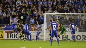 El remate que dio el triunfo al Alavés.