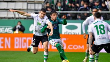 Nico Serrano debutó como titular en el Racing de Ferrol.