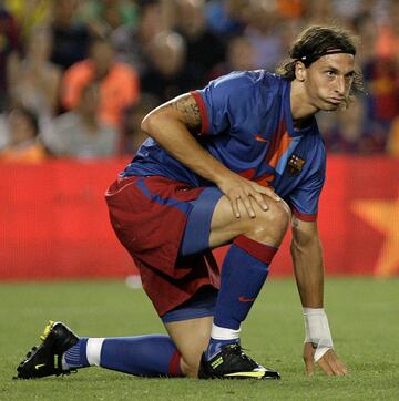 Ibra llegó a la liga española en verano de 2007 de la mano del Barcelona por 46M€ más el traspaso de Eto'o al Inter. Ganó 1 Liga, 2 Supercopas de España, 1 Supercopa de Europa y 1 Mundial de Clubes. Con el club blaugrana anotó 22 goles en 46 partidos.