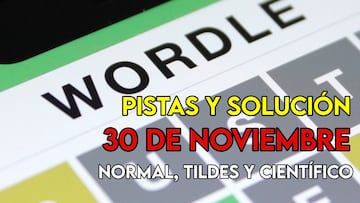 Wordle 30 de noviembre