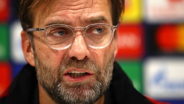 LIVERPOOL, ENGLAND - DECEMBER 10: Liverpool manager, Jurgen Klopp during a Liverpool press conference ahead of their UEFA Champions League Group C match against SSC Napoli at Melwood Training Ground on December 10, 2018 in Liverpool, United Kingdom. (Photo by Clive Brunskill/Getty Images)