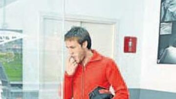 <b>ILUSIÓN. </b>Gurpegi e Iraola vieron ayer la maqueta del nuevo campo. El segundo será titular en Vigo.