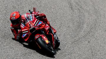 Hohenstein-Ernstthal (Germany), 13/07/2025.- Ducati Lenovo Team rider Marc Marquez in action during the Moto GP race of the motorcycling Grand Prix of Germany at the Sachsenring racing circuit in Hohenstein-Ernstthal, Germany, 13 July 2025. (Motociclismo, Alemania) EFE/EPA/FILIP SINGER