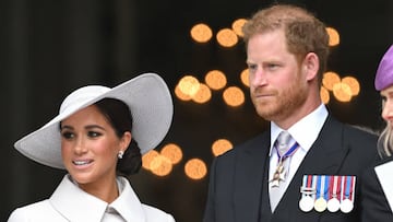 The Royal Family gathered in St Paul’s Cathedral on Friday to mark the 70th anniversary of the Queen’s coronation, bringing Harry and Meghan back to the UK.