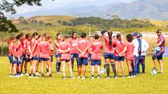 Entrenamiento de la Selección Colombia Femenina en Copa América