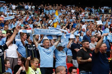 Manchester City edge Liverpool to win the Community Shield on penalties - in pictures