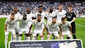 El once titular del Real Madrid ante Las Palmas