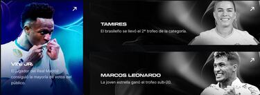 Vini, mejor brasileño de 2023 en los premios Samba Gold