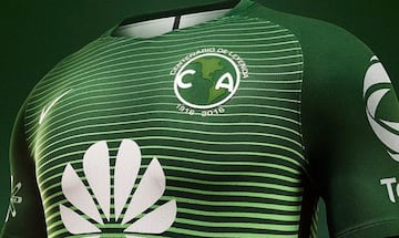 Con el pretexto de su  centenario, el América utilizó esta camistea verde. La marca deportiva dio esta explicación: "Los dos colores más representativos de nuestra institución, el amarillo de pasión y azul de grandeza, se unieron y dieron como resultado el verde de leyenda".