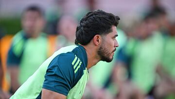 Henry Martin during the Mexican National Team (Mexico) Training Session prior to the friendly preparation match against New Zealand, at Rose Bowl Stadium, on September 06, 2024, Pasadena, Los Angeles California, United States.