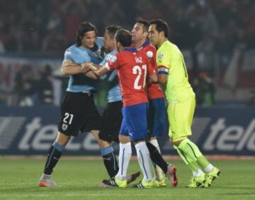 Chile-Uruguay en imágenes