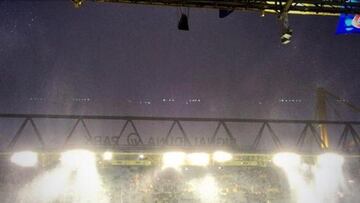 Diluvio en Dortmund en la previa