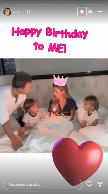 Anahí celebra su cumpleaños 39 en compañía de su familia