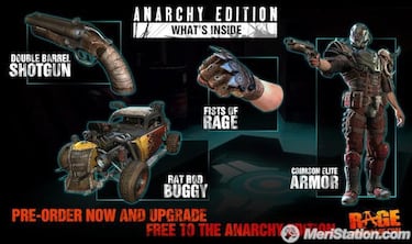 La Anarchy Edition de RAGE todavía no está confirmada para España