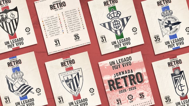 LaLiga anuncia una jornada retro: camisetas, balones y los árbitros...