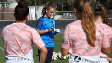 Irene Ferreras durante un entrenamiento.