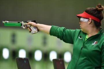 El ‘as bajo la manga’ de la delegación mexicana. La jalisciense de 31 años participa en la modalidad de 10 m pistola de airea. Obtuvo el oro en la final de copa del mundo en 2014 y plata en los panamericanos de Toronto.