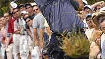 <b>IRREGULAR.</B> Sergio García dio ayer una de cal y otra de arena.