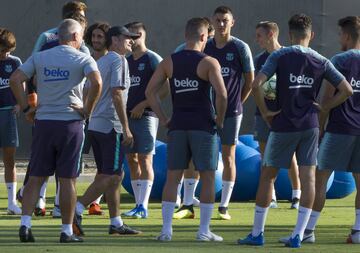 El Barça prepara en UCLA su partido contra el Tottenham