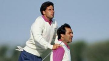 <b>ESPAÑA. </b>La pareja Olazábal-Seve hizo historia en la Ryder Cup.