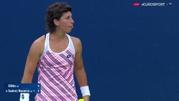 Fant¨¢stica remontada de Carla Su¨¢rez que reta a Mladenovic
