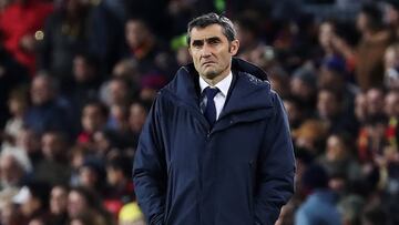 Ernesto Valverde, en un partido de esta temporada.