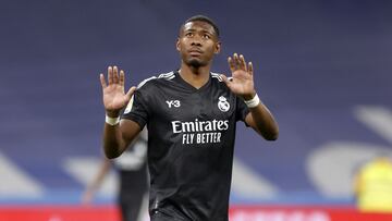 Alaba, durante el Real Madrid-Barcelona.
