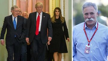 Donald Trump y Chase Carey, nuevo presidente de la Fórmula 1.