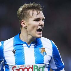 La magia de Odegaard la pasada temporada en la Real Sociedad