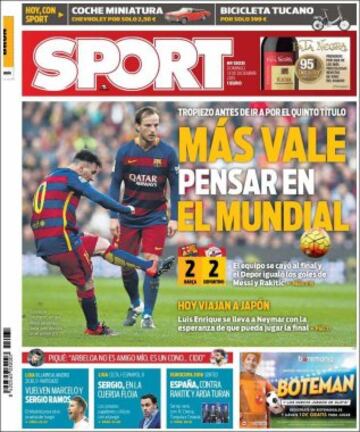 Portadas de la prensa mundial