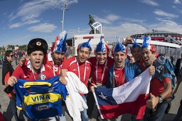 Así vivieron los hinchas de la Roja la previa del duelo