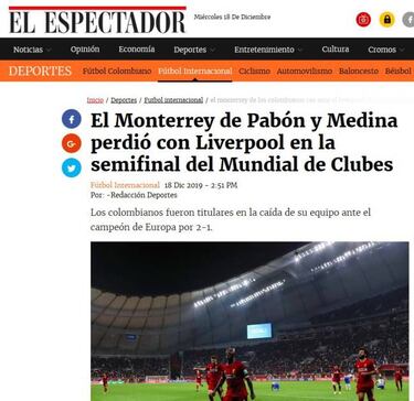 Así vio el mundo la actuación de Monterrey
