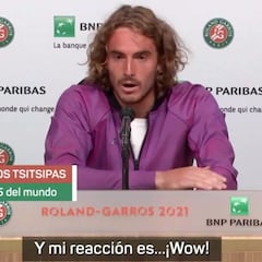 La sorpresivea reacción de Tsitsipas al abandono de Federer