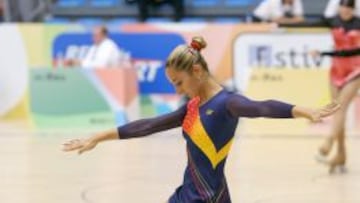 Isabel Repullo, durante su actuación en la modalidad de figuras.