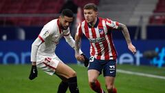 Kieran Trippier durante el partido contra el Sevilla.