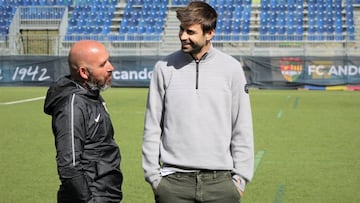 Gerard Piqu&eacute;, en una visita a las instalaciones del Andorra.