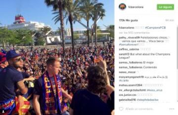 La celebración de los Campeones de Liga en sus redes sociales